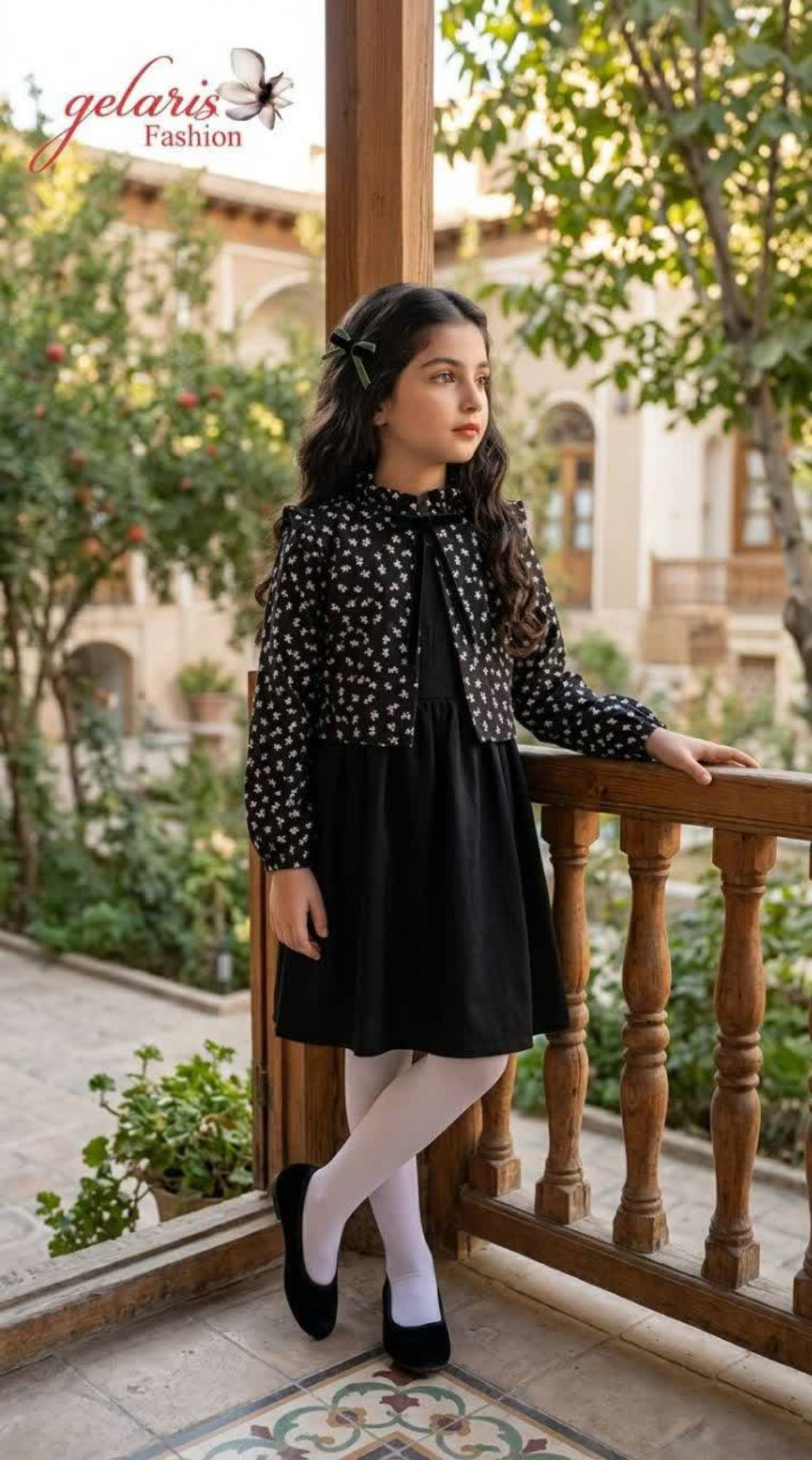 کت ‌و سارافن مشکی۷ تا ۱۴سال
